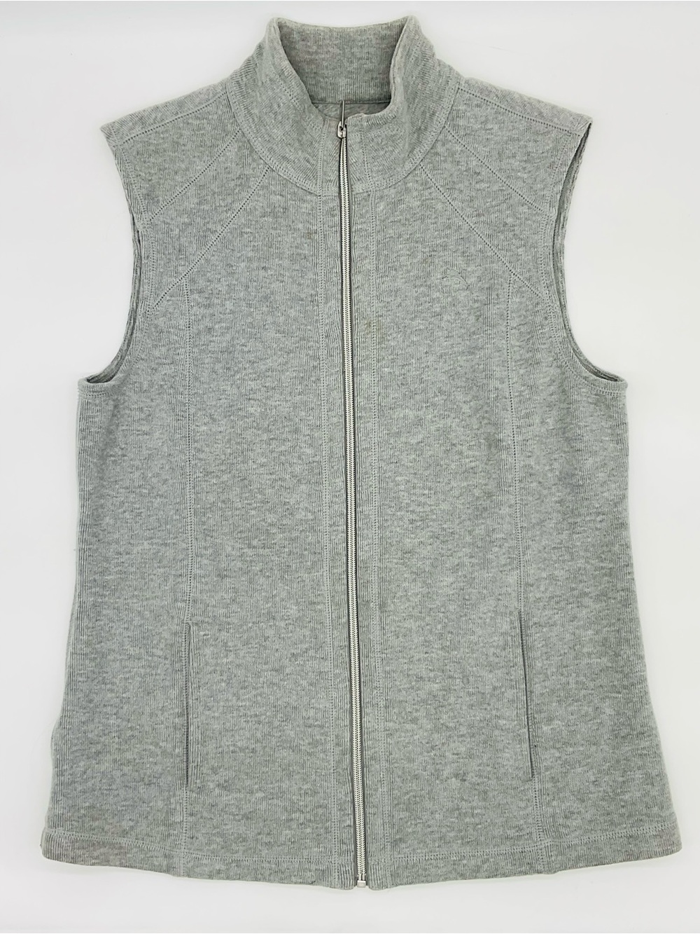 Tommy Bahama Gray Fleece Vest, Small